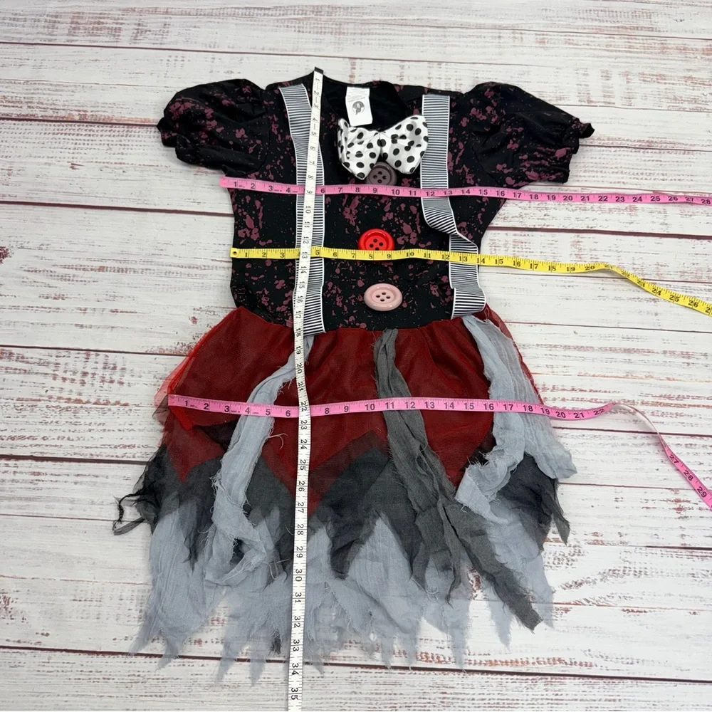 Spirit Kids Size XL 14-16 Killer Clown Cosplay Halloween Costume - Picture 9 of 15